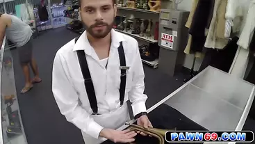 Straight guy dude gets fucked for quick pawn shop cash