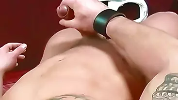 Hot abs stallion William shows off his muscles in kinky solo