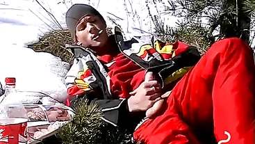 Roma raises body temp by waking uncut penis in snowfield