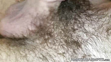 Amateur handsome jock masturbates his big uncut cock