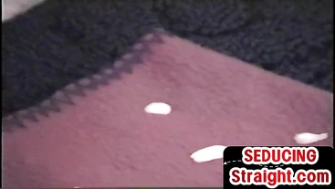 Solo str8 guy masturbates hardcore while jerking dick