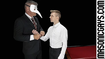 Ukranian twink Serg Shepard fucked by masked older man Dillon Stone