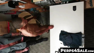 Perps4Sale.com - Myles Landon & KC Blaise - Attractive Security Officer Raw Fucks Skinny Shoplifter