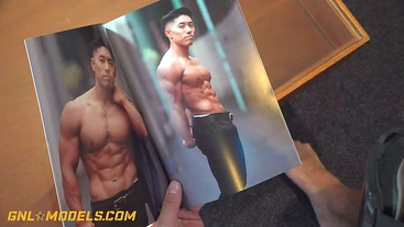 So many muscles and abs... this hot Japanese gets his own turn now!