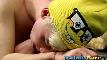 Blond 18yo Jax Marnell doggystyled raw before cumshot