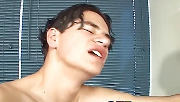 Twink Angel takes Cesars rock hard dick up his hot asshole