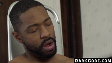 DarkGodz.com - Black male's twink railing after a sensual cock sucking