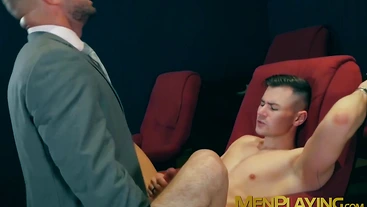 Classy Bruno Max and Lukas Daken analfuck in adult cinema