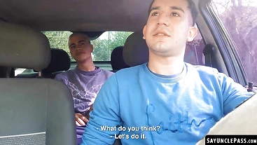 Edipo Rey got into the wrong ride and got fucked Leo Blue fat dick