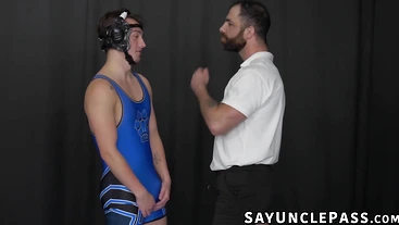 Jake Nicola and Masyn Thorne felt horny and released heat on the mat