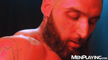 Hunk Rocky Vallarta devours Tony D'Angelos cock through a gloryhole