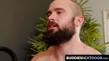 BuddiesNextDoor.com - Horny jocks fuck raw and suck each other's cocks in a wild session