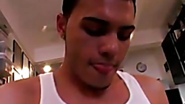 Horny Carlo stuffed his hard uncut cock into the fleshjack