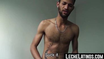 LecheLatinos.com - Latino dude's first gay sex encounter: raw, rough, and totally unexpected