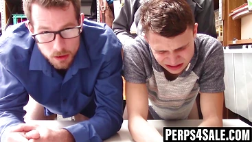 Twink thief double penetrated as punishment for stealing