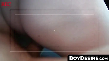 BoyDesire.com - Gays' car sex adventure: anal fucking, video recording, and cum-filled finale
