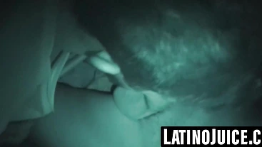 Former straight Latino demolished in threesome scene