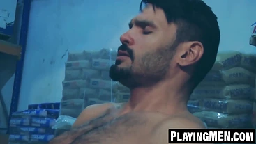 PlayingMen.com - Jean Franco's muscular ass pumping of captured Mike De Marko