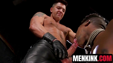 Ripped Dominic Pacifico inflicts torment and pleasure on Adrian Hart