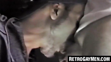 Vintage jock throatfucked hard through glory hole wall