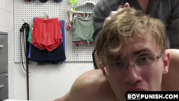 BoyPunish.com - Homo perp Darron Bluu's intense domination by young officer Cole Church's raw cock