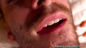 Anthony Hacienda seen masturbating and sucking the cameraman