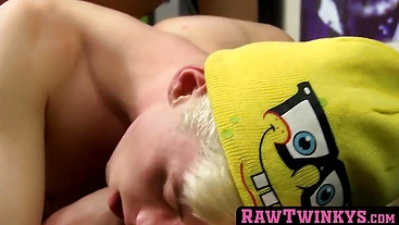 RawTwinkys.com - Blond Jax Marnell, just eighteen, takes a raw doggy style pounding