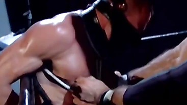 Bryce Pierce tugs nipples and smacks the sub into submission