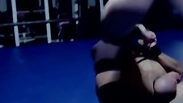 Rojer Beaumont kneels to deepthroat Bryces massive shaft