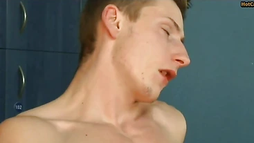 Twink Fucked Twice in the Locker Room