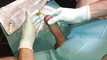 first time painful catheter insertion peehole cumshot x