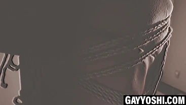 Japanese hunk Kosuke tied by shibari master Encho