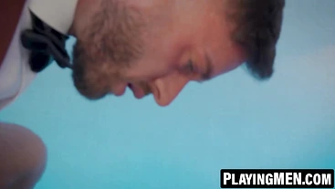 PlayingMen.com - Manuel Reyes' ass fisted and rammed by suited Damon Heart