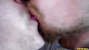 ManPuppy: JC Dickerson Moans As Leo Blues Tongue Bulges His Cheeks And Fills His Mouth