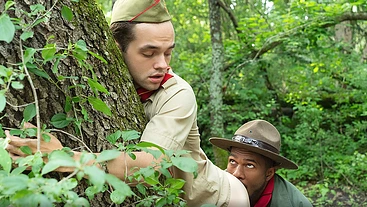 HOLY MOLY! Scout boy meets black anaconda in the jungle! See what happens!