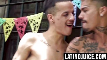 Licking then swallowing Dave's thick long cock with skill