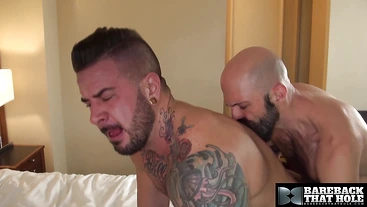 BAREBACKTHATHOLE Dolf Dietrich Fucked By Hung Top Mickey Carpathio