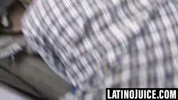 Bearded Antonio's face painted with my sticky load after BJ