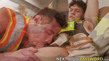 Kyle Fletcher and Brock Reynolds team up to satisfy their wet holes in hot amateur video