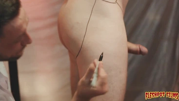 Watch these kinky cooks get kinky with hair-cocked Barney and Blake James in a hot and heavy fuckfest!