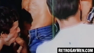 Vintage Keith Anthoni joins wild orgy of sucking and stroking in hot retro action