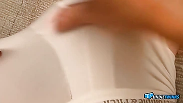 UndieTwinks: Jeremiah Johnson Pleasures Himself In Tight White Undies