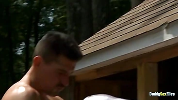 DaddySexFiles: DILFs David Anthony And Troy Daniels Hardcore Outdoor Ass Pounding