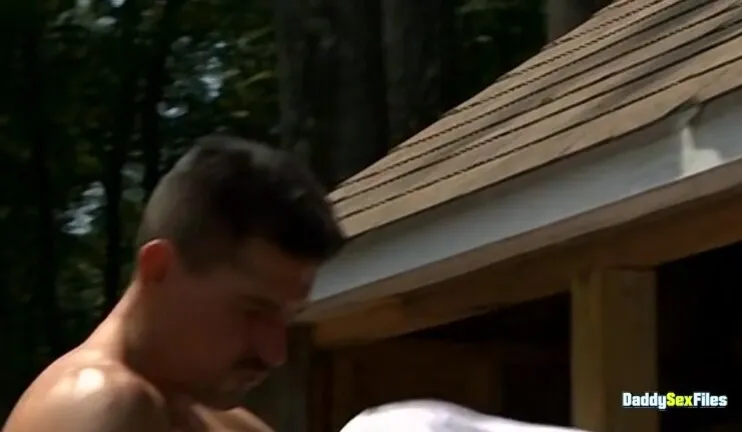 DaddySexFiles: DILFs David Anthony And Troy Daniels Hardcore Outdoor Ass Pounding