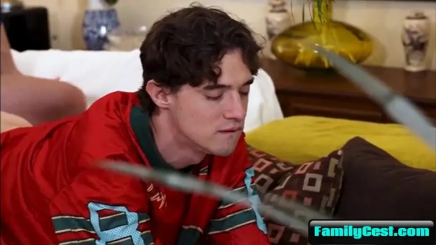 Watching the Big game with my StepSon