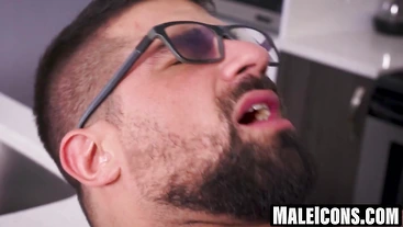 Amo Antino works aroused on Ryan Bones hard and long pipes