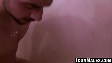 Bisexual Mason Lear rides thick dick for rough anal