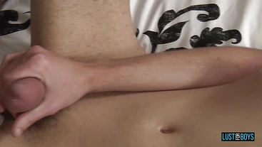 LustForBoys: Jaye Elektra Pumps His Oversized Shaft To A Messy Huge Cum