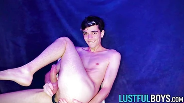 Horny amateur Henry Evans taking his time to jerk off solo