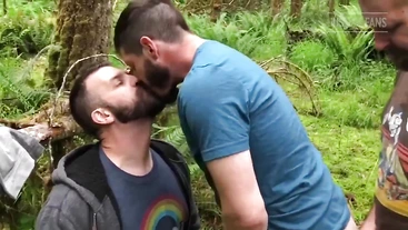 Daddies Having Fun in The Woods